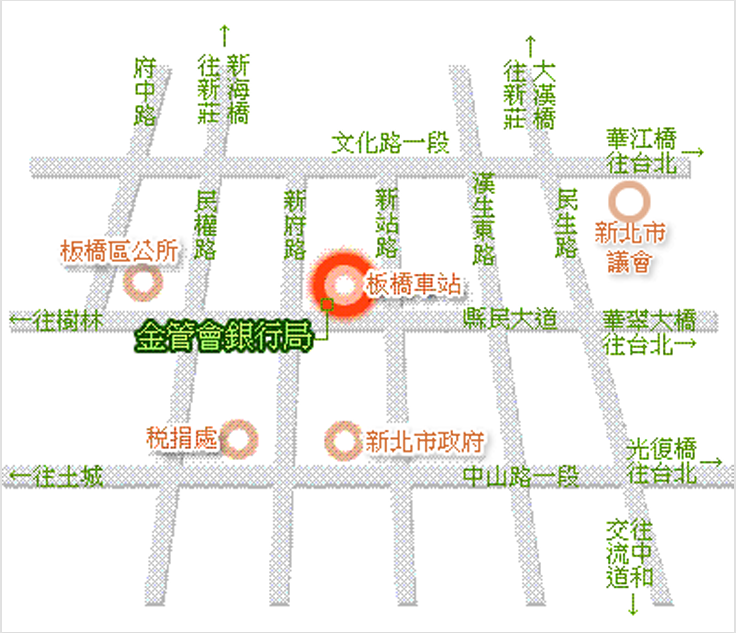金管會銀行局地圖 金管會銀行局地圖
